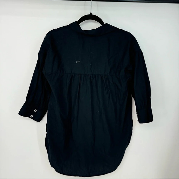 Maeve Button Up Long Sleeve Basic Cottagecore Full Length Top - Picture 4 of 5